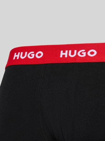HUGO Skinny Fit Trunks aus Baumwoll-Mix im 3er-Pack Black 2