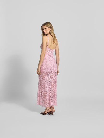 Rabanne Maxikleid mit Nahtreißverschluss Rosa 5