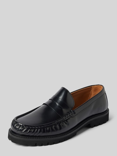 SELECTED HOMME Penny-Loafer mit Blockabsatz Modell 'HUGO' Black 1