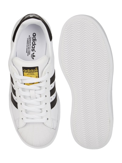 adidas Originals Sneaker aus Leder mit Plateausohle Weiss 4