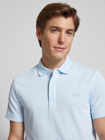 Lacoste Koszulka polo o kroju regular fit z naszywką logo model ‘CORE’ Jasnoniebieski 3