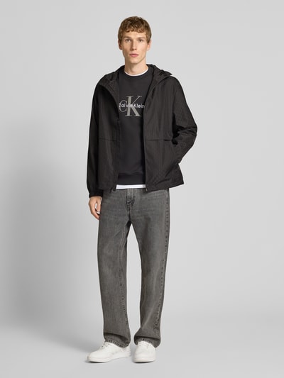 Calvin Klein Jeans Functioneel jack met capuchon en ritszakken Zwart - 1