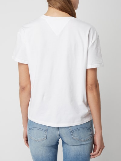 Tommy Jeans Boxy Fit T-Shirt mit Logo-Print  Weiss 5