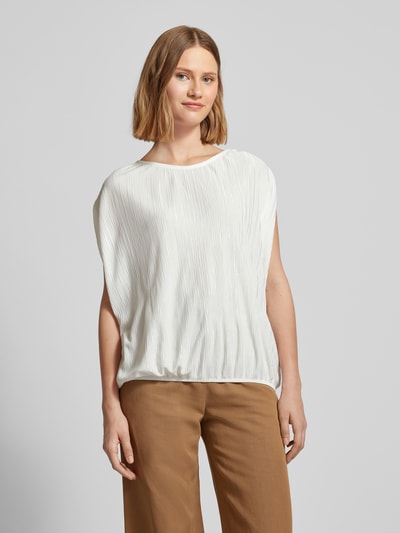 Christian Berg Woman Blouseshirt met plissévouwen Offwhite - 4