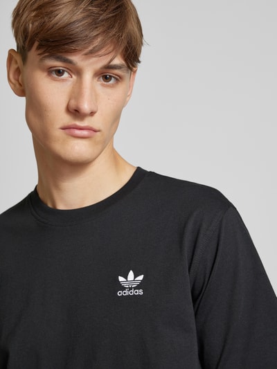 adidas Originals T-shirt z wyhaftowanym logo Czarny 3