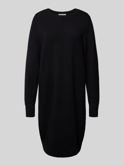 Christian Berg Woman Sukienka z dzianiny o długości do kolan z okrągłym dekoltem Czarny 2