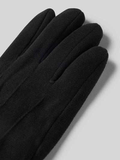 EEM Rękawiczki z detalem z logo Czarny 3