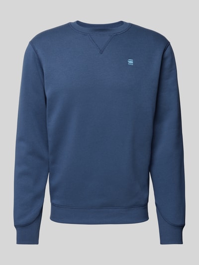 G-Star Raw Sweatshirt mit Rundhalsausschnitt und Logo-Stitching Jeansblau 2