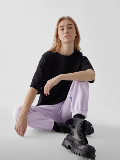SPRWMN Sweathose mit Brand-Stitching Lavendel 6