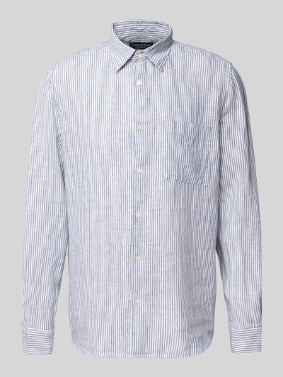 Marc O'Polo Koszula lniana o kroju regular fit z czystego lnu Granatowy 2