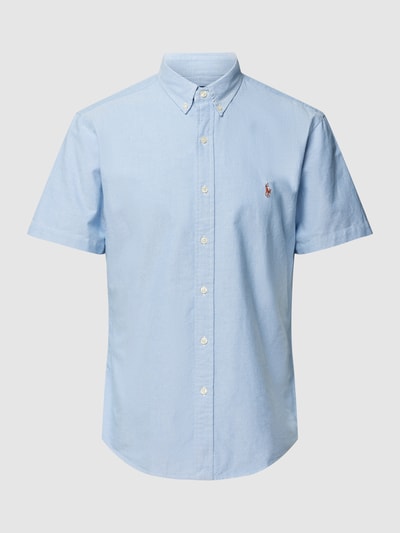 Polo Ralph Lauren Slim fit vrijetijdsoverhemd met labelstitching Lichtblauw - 2