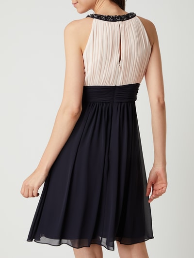 Jake*s Cocktail Cocktailkleid mit gelegten Falten  Marine Melange 5