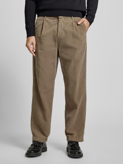 SELECTED HOMME Stoffen broek met Franse steekzakken Camel - 4