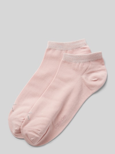 CK Calvin Klein Sneakersocken mit Label-Detail im 2er-Pack Rosa 1