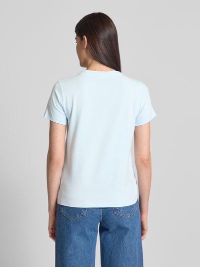 comma T-Shirt mit Motiv-Print Rauchblau 5