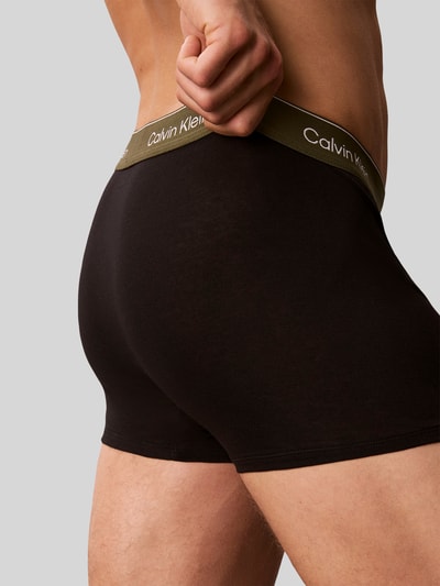 Calvin Klein Underwear Obcisłe bokserki o kroju relaxed fit z mieszanki bawełny w 5‑pakiecie Czarny 3