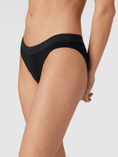 Calvin Klein Underwear Figi bikini z detalem z logo model ‘CORE TONAL’ Czarny 3