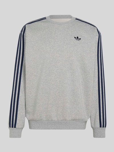 adidas Originals Bluza o kroju relaxed fit z mieszanki bawełny Średnioszary melanż 2