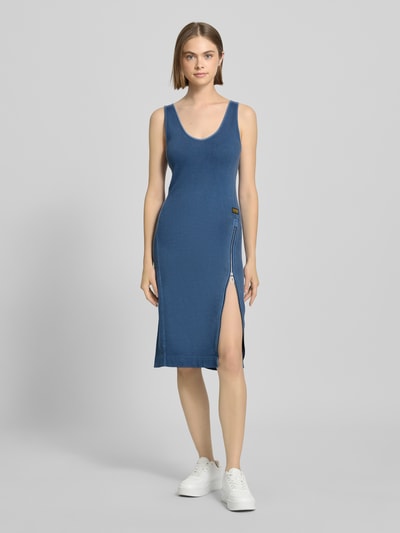 G-Star Raw Sukienka mini z fakturowanym wzorem Jeansowy niebieski 4