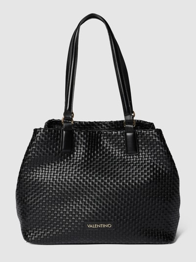 VALENTINO BAGS Shopper in Flecht-Optik Black 2