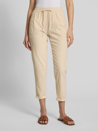 Soyaconcept Tapered fit broek met steekzakken, model 'Cissie' Zand - 4