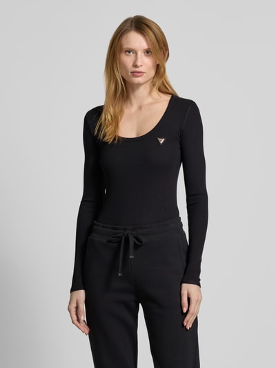 Guess Activewear Longsleeve mit Label-Detail Modell 'COLETTE' Black 4