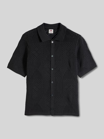 Levi's® Koszula z krótkim rękawem o kroju regular fit z czystej bawełny Czarny 2