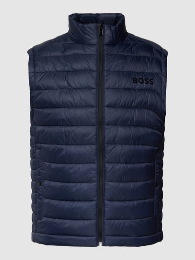 BOSS Bodywarmer met opstaande kraag, model 'Calano' Marineblauw - 2