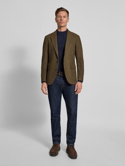 Polo Ralph Lauren Wollsakko mit Pattentaschen Modell 'MINI GUNCHECK' Oliv 1