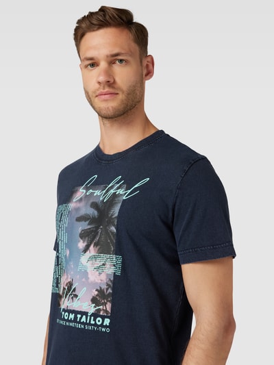 Tom Tailor T-Shirt mit Motiv-Print Marine 3