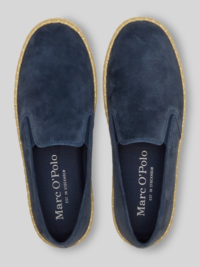 Marc O'Polo Espadrilles aus echtem Leder mit Logo-Patch Marine 3