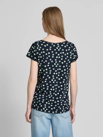 Tom Tailor Regular Fit T-Shirt aus reiner Baumwolle Marine 5