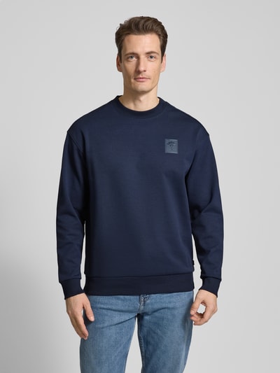 JOOP! Collection Sweatshirt mit gerippten Abschlüssen Modell 'Balram' Marine 4