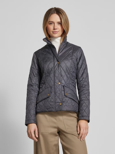 Barbour Steppjacke mit Stehkragen Modell 'Flyweight Cavalry' Marine 4