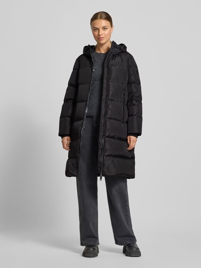 ARMANI EXCHANGE Płaszcz puchowy o kroju regular fit z dwustronnym zamkiem błyskawicznym Czarny 1