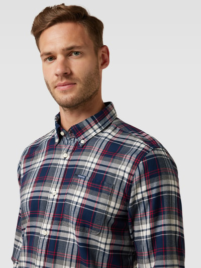 Barbour Freizeithemd mit Button-Down-Kragen Modell 'Crossfell' Marine 3