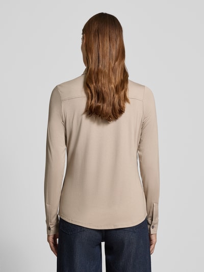 Marc O'Polo Regular Fit Hemdbluse aus Viskose-Mix Stein 5
