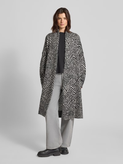 BOSS Kardigan o kroju oversized z mieszanki moheru model ‘FABRINTA’ Czarny 1