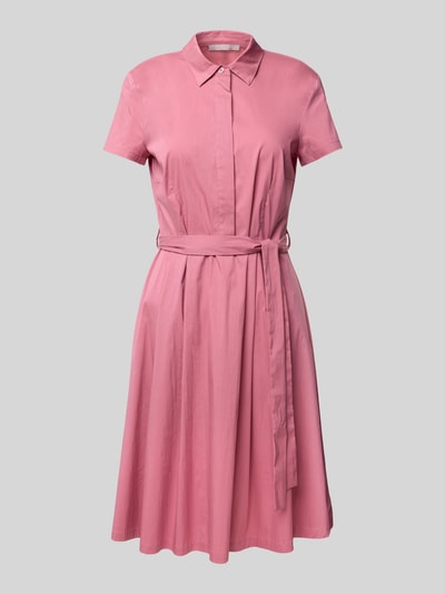 Christian Berg Woman Selection Hemdblusenkleid mit Bindegürtel und kurzer Knopfleiste Mauve 2