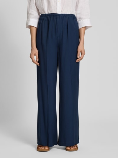 Tommy Hilfiger Loose fit pull-on broek van pure viscose Marineblauw - 4