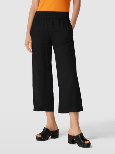 s.Oliver RED LABEL Culotte aus Leinen mit elastischem Bund Black 4