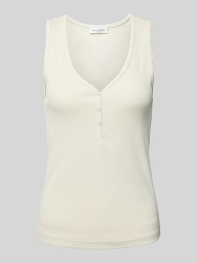 Marc O'Polo Slim fit tanktop van katoenmix Zand - 2