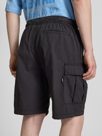 REVIEW Cargoshorts mit elastischem Bund Black 3