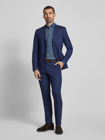 Jake*s Slim Fit Business-Hemd mit extra langen Ärmeln Marine 1