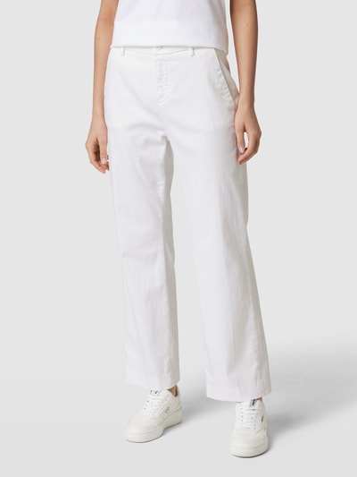 Mason's Chino mit Stretch-Anteil in 7/8-Länge Modell 'NEW YORK CROPPED' Weiss 4