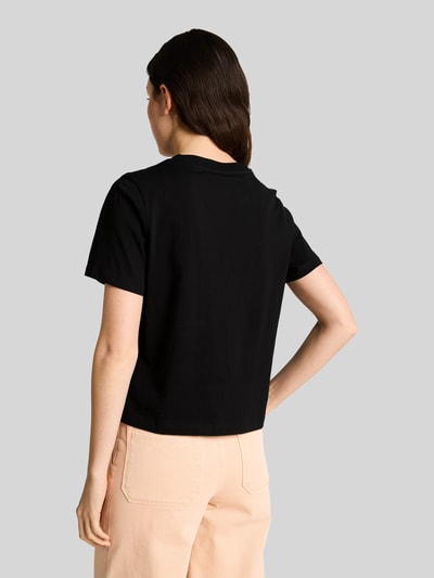 Tom Tailor Denim Regular Fit T-Shirt aus reiner Baumwolle Black 5