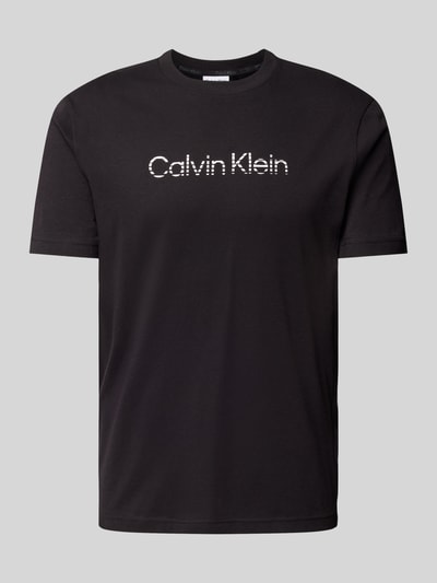 CK Calvin Klein T-Shirt mit Label-Print Black 2