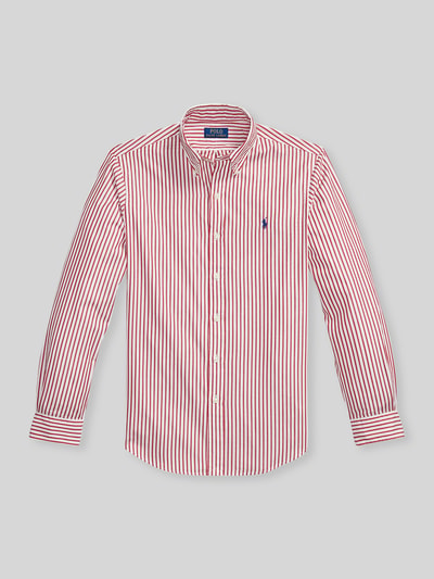 Polo Ralph Lauren Custom Fit Freizeithemd aus reiner Baumwolle Bordeaux 2