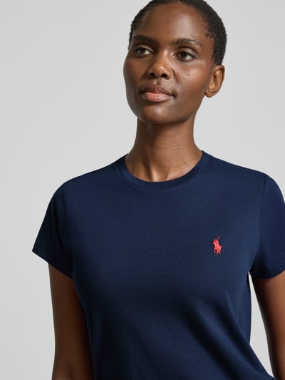 Polo Ralph Lauren Regular Fit T-Shirt aus reiner Baumwolle Marine 3
