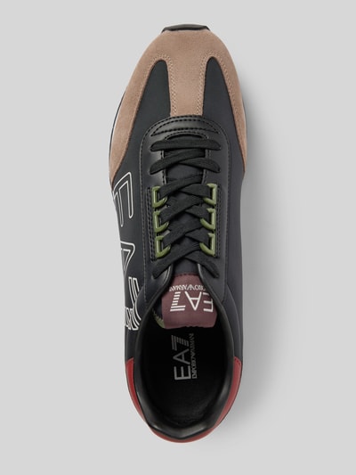 EA7 Emporio Armani Sneakers met labelprint Zwart - 3